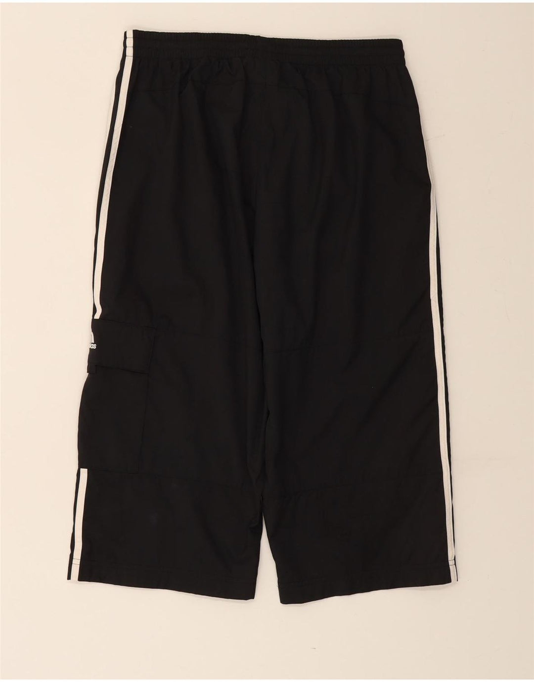 Pantaloncini sportivi Bermuda da uomo ADIDAS medio nero in poliestere
