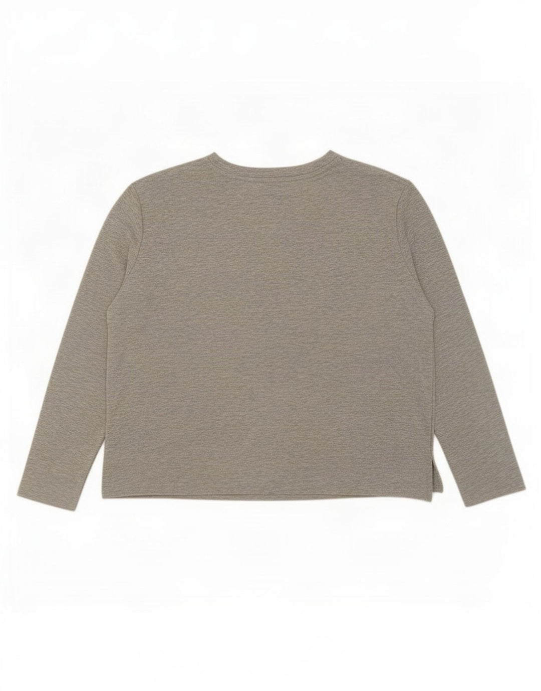 Marks & Spencer Top grafico da donna a maniche lunghe UK 16 Large Grigio Colourblock