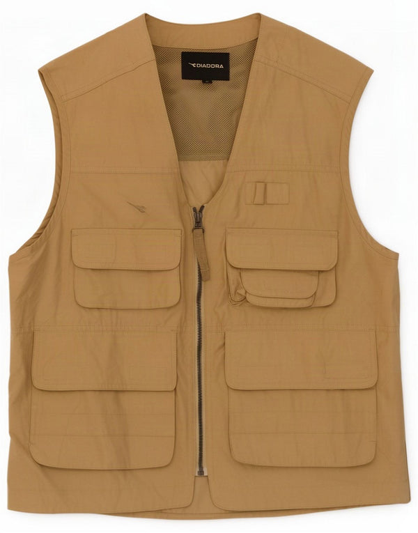 Diadora Gilet da uomo Utility UK 36 Small Beige Cotton