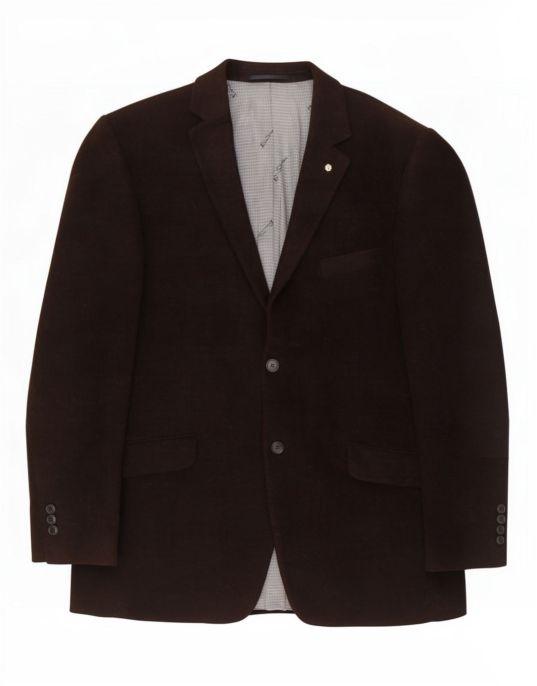 Giacca blazer da uomo a 2 bottoni Ben Sherman UK 42 XL cotone marrone