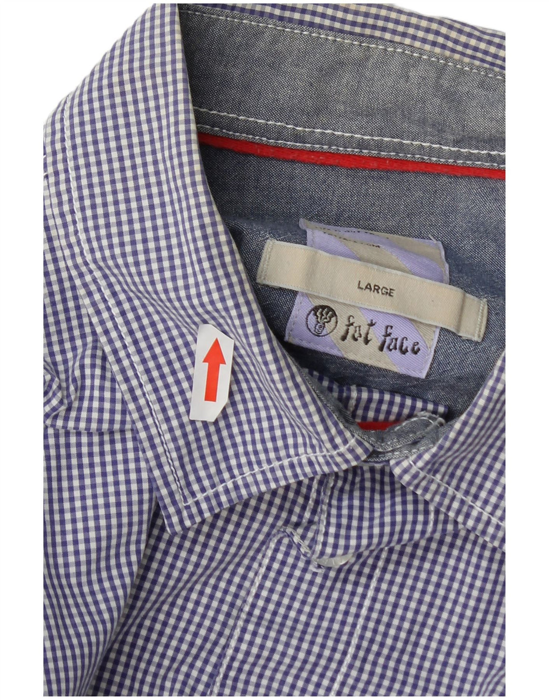 Camicia da uomo vestibilità regolare Fat Face, cotone a righe grandi blu
