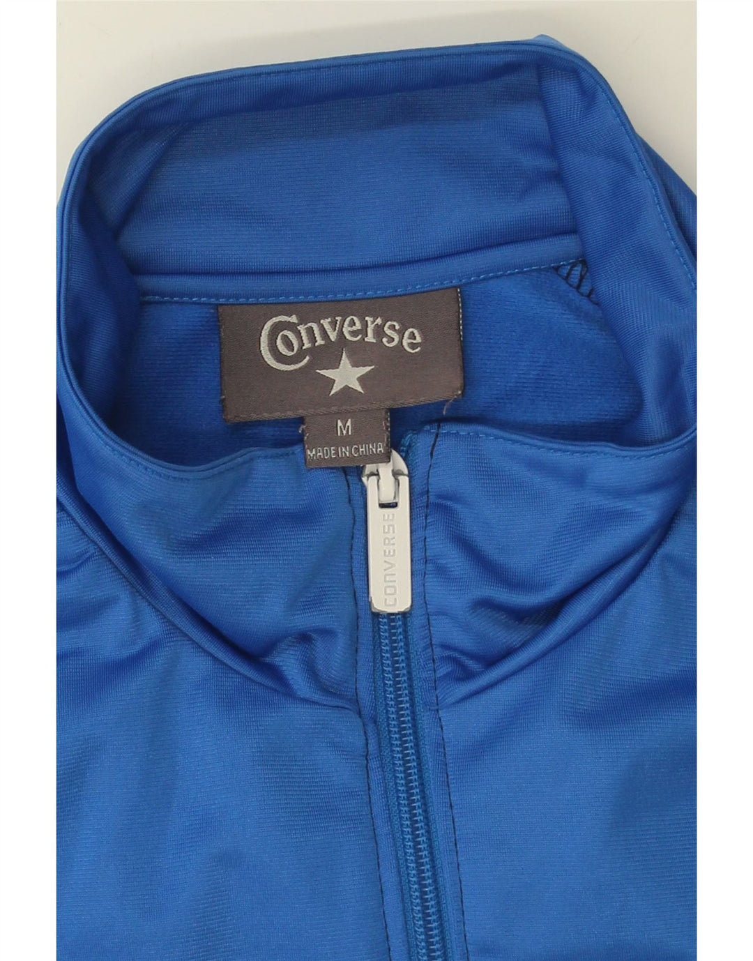 CONVERSE Mens Tracksuit Top Jacket Medium Black Colourblock Polyester Vintage Converse and Second-Hand Converse from Messina Hembry 