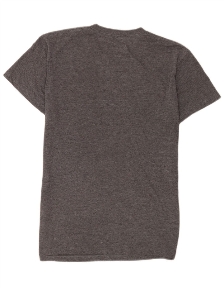 T-shirt da uomo su misura di Vans, top in cotone chiazzato grigio medio