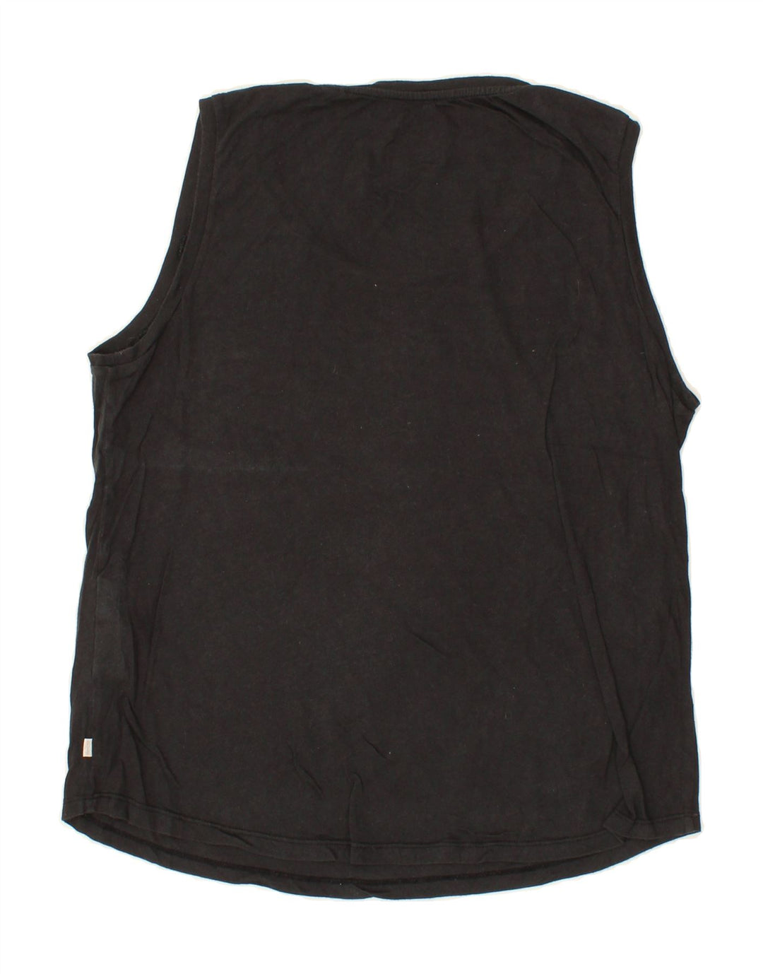 LEVI'S Womens Graphic Vest Top UK 16 Large Black Cotton Vintage Levi's and Second-Hand Levi's from Messina Hembry 