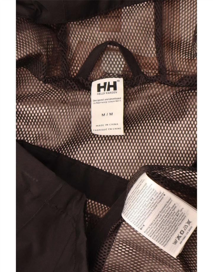 Giacca antipioggia con cappuccio da donna Helly Hansen UK 14 poliestere nero medio