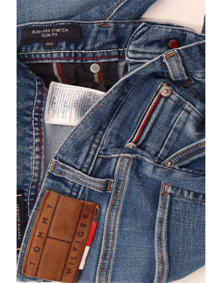 Tommy Hilfiger Donna Bleecker Slim Jeans W28 L32 Cotone Blu
