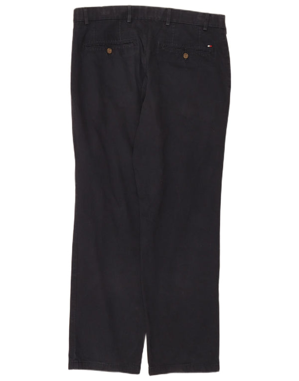 Pantaloni chino dritti Madison da uomo Tommy Hilfiger W34 L30 blu navy