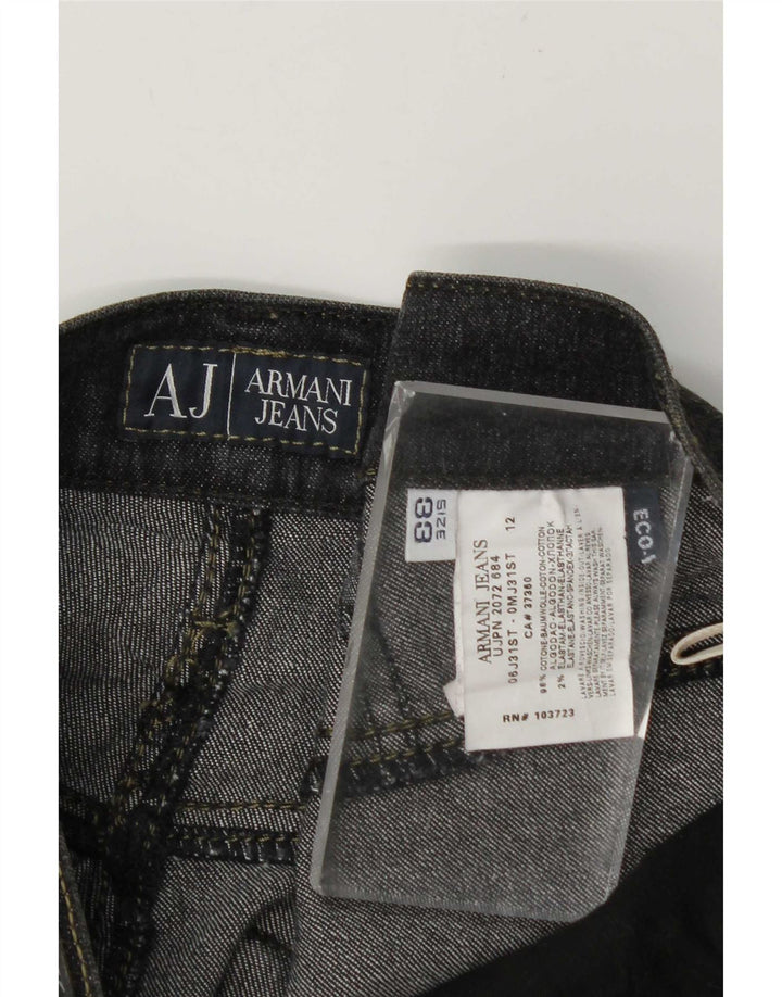 Jeans dritti Zathan da uomo Armani W33 L28 cotone grigio