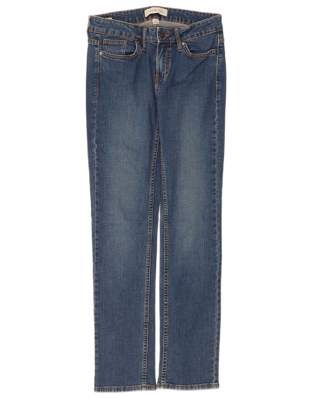 Jeans dritti da donna Calvin Klein W30 L30 Blu
