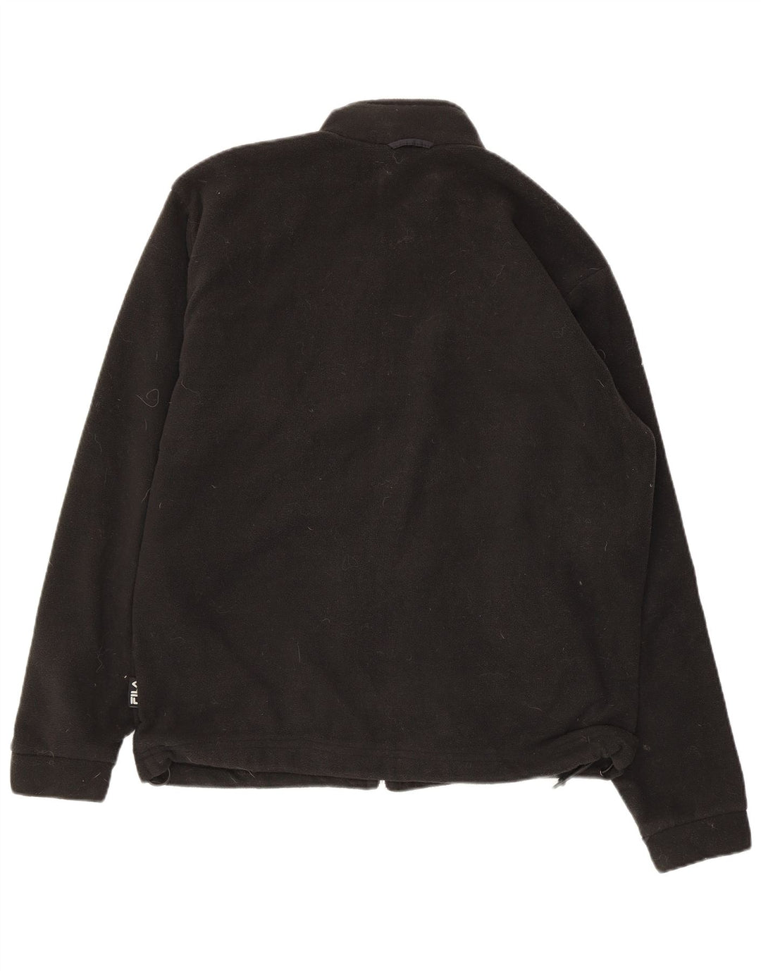 Giacca in pile da uomo FILA UK 40 Large Nero Poliestere