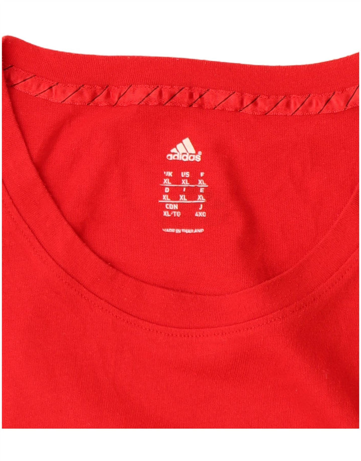 T-shirt grafica da uomo Adidas Top XL rossa