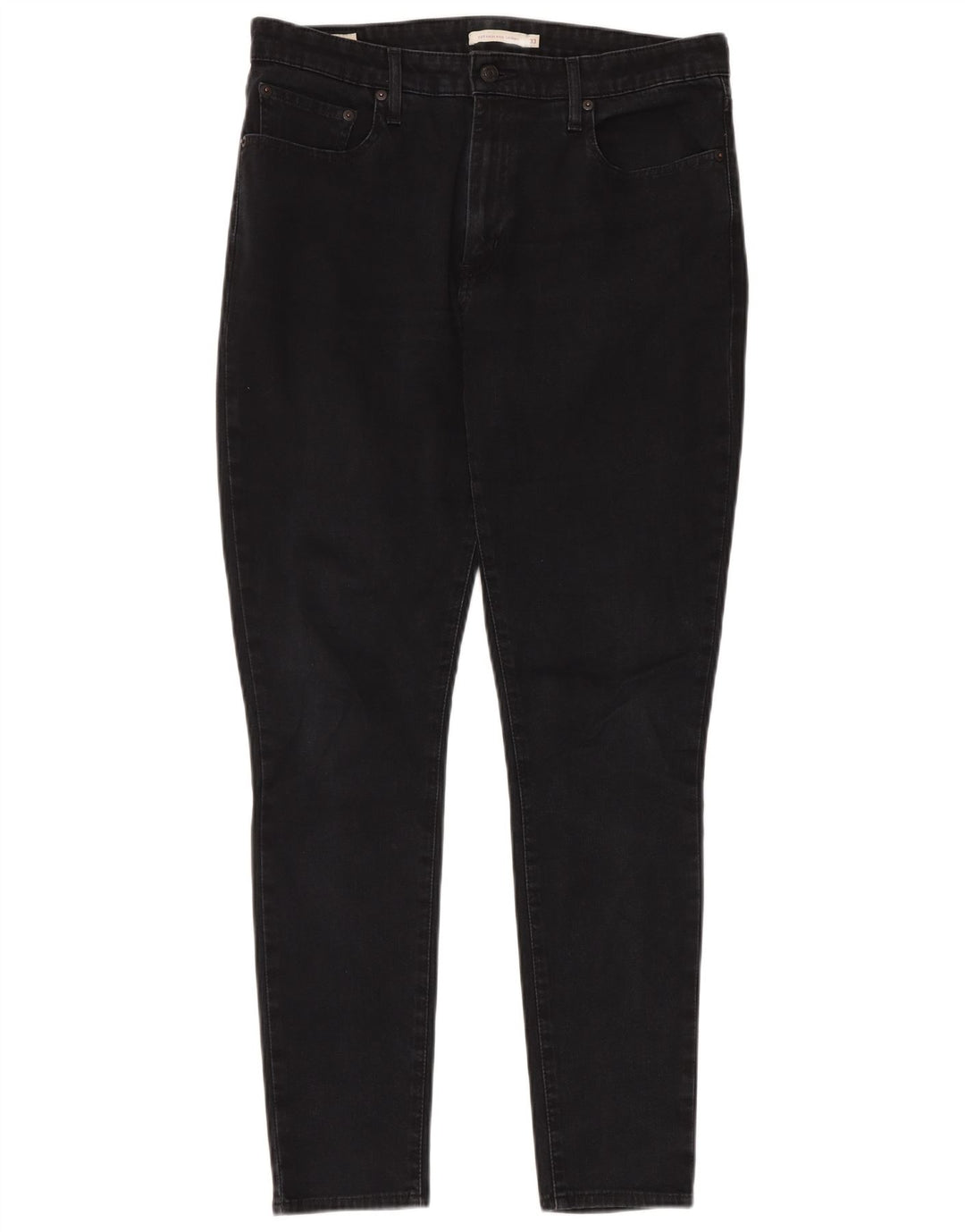 LEVI'S Jeans skinny a vita alta 721 da donna W33 L32 cotone nero