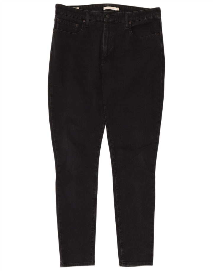 LEVI'S Jeans skinny a vita alta 721 da donna W33 L32 cotone nero