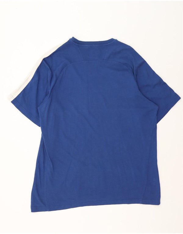 T-shirt grafica da uomo a maniche corte Champion Top 3XL Blu Colourblock