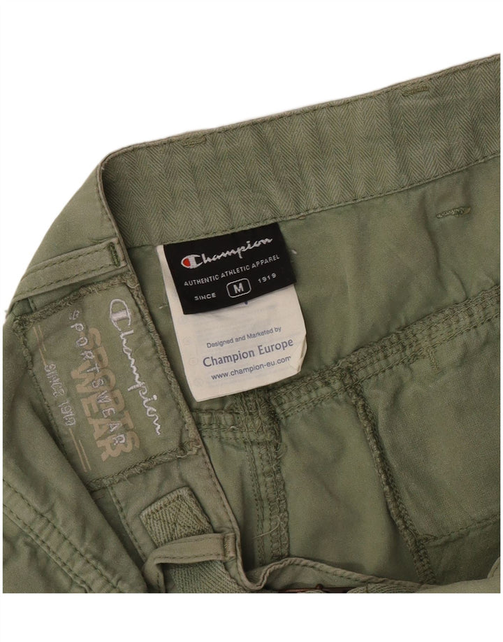 Pantaloncini cargo da uomo Champion medi W30 in cotone verde