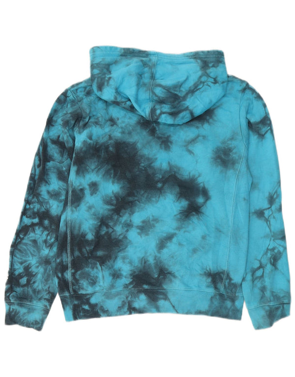 Maglione con cappuccio grafico da donna CHAMPION UK 14 Large Blu Tie Dye Cotton