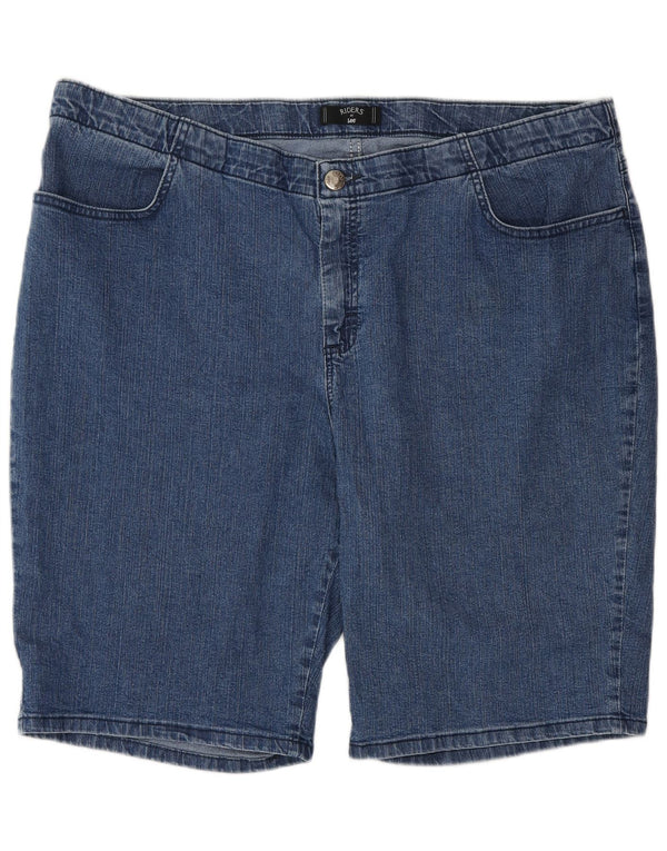 Pantaloncini di jeans Lee Riders da donna US 20 3XL W40 Cotone blu