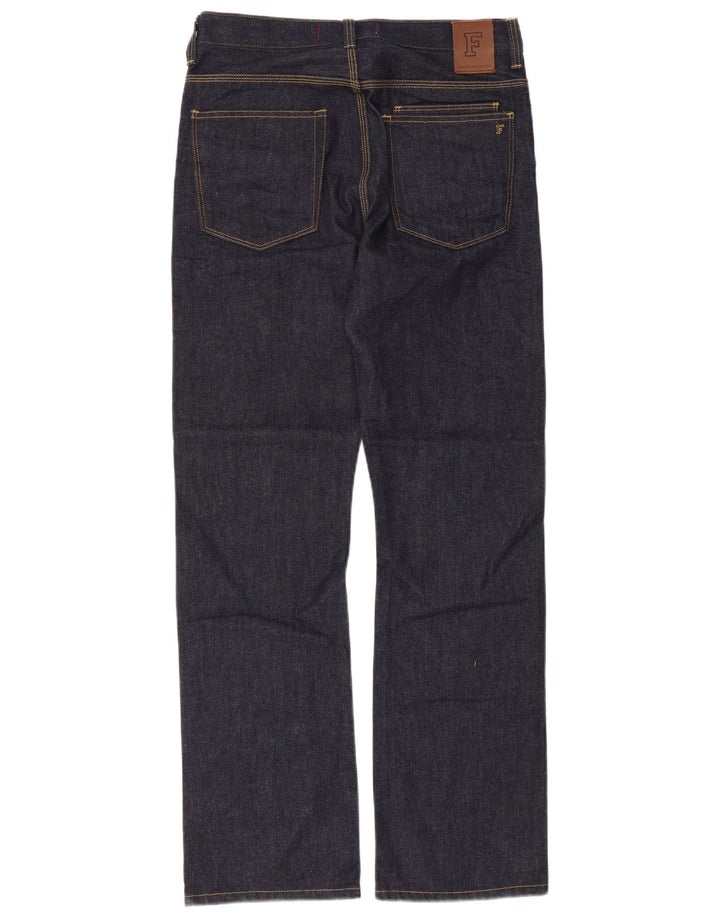 Jeans dritti regolari da uomo French Connection W32 L32 cotone blu navy