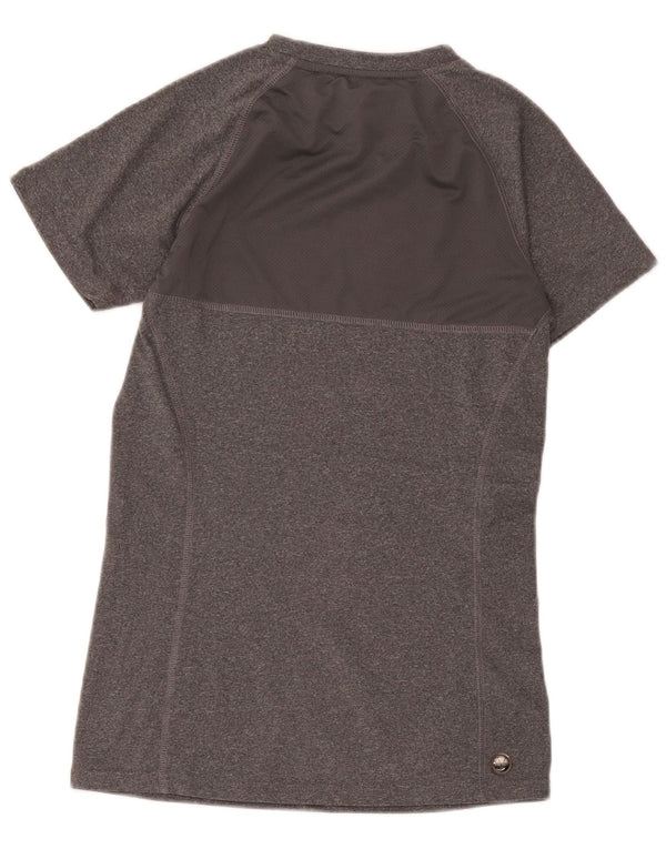 T-shirt grafica da donna Ellesse Top UK 10 Small Grigio Poliestere