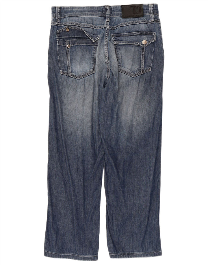 Jeans Cropped Uomo Trussardi W30 L24 Blu Cotone