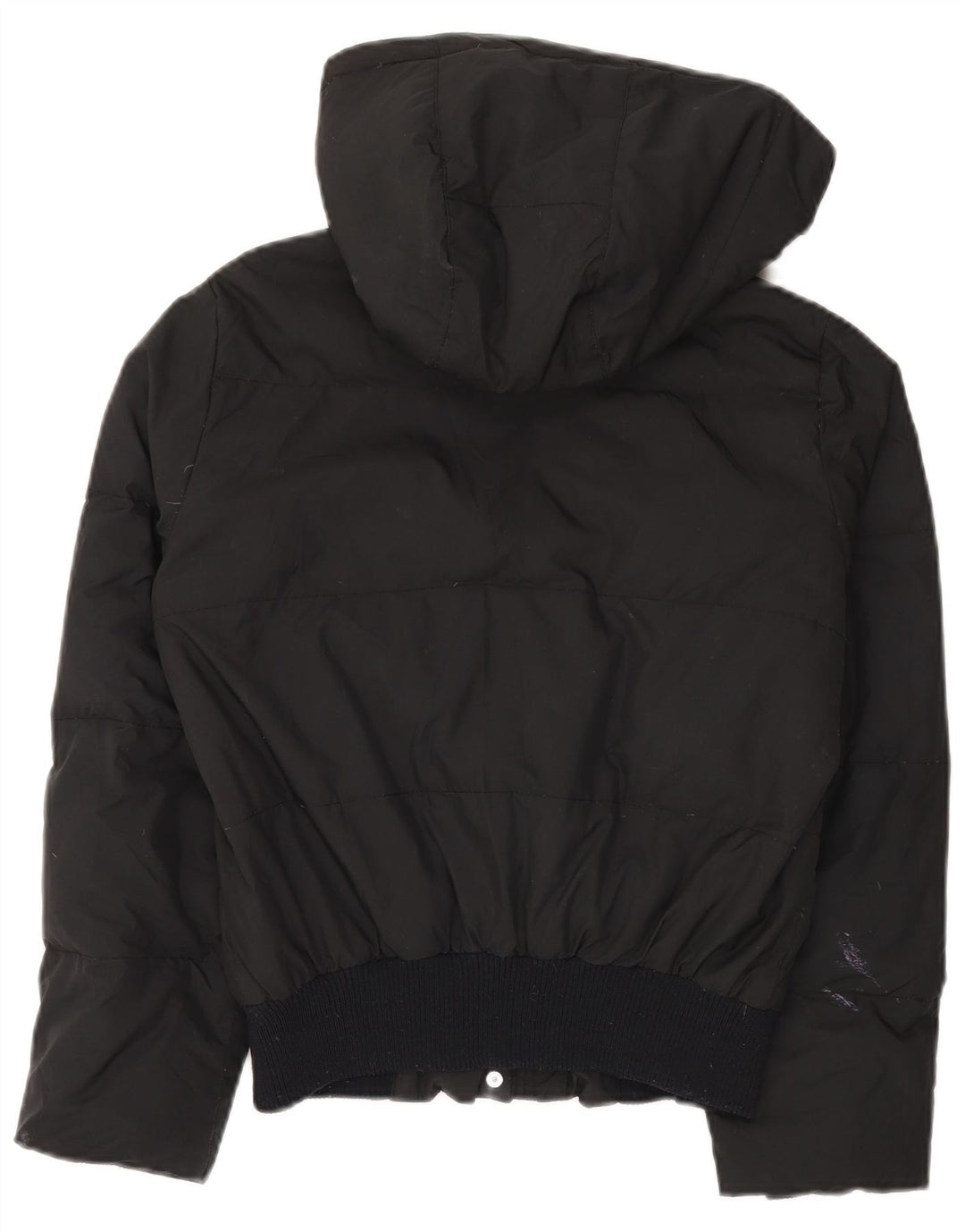 Giacca imbottita oversize con cappuccio da donna ADIDAS UK 10 piccola in poliestere nero