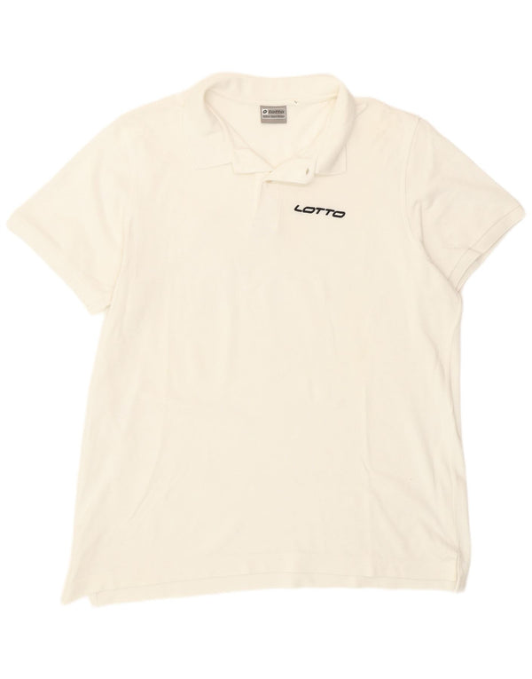 Lotto Mens Polo Shirt 2XL White