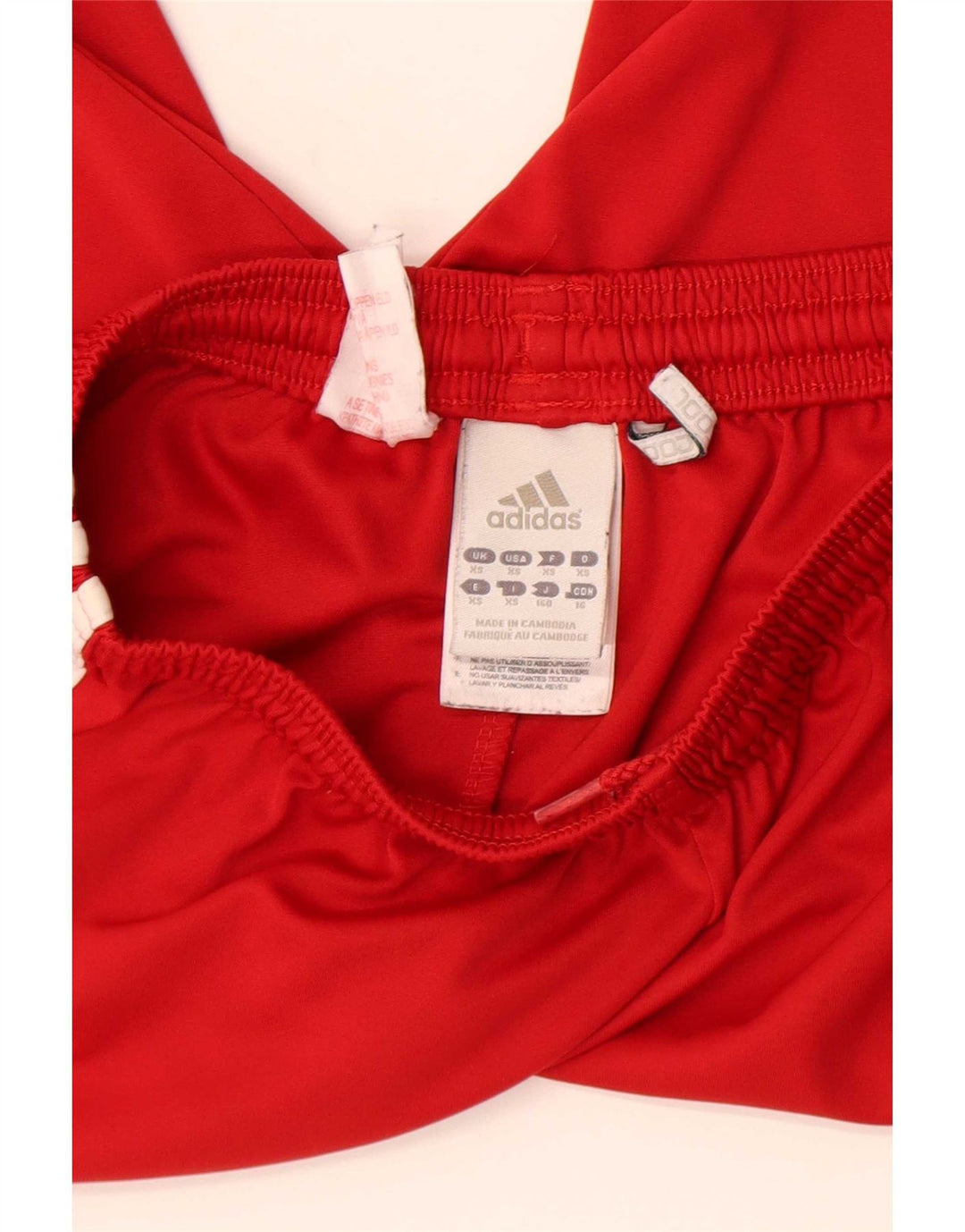 Pantaloncini sportivi Adidas Climacool da uomo XS Rosso Colourblock in poliestere