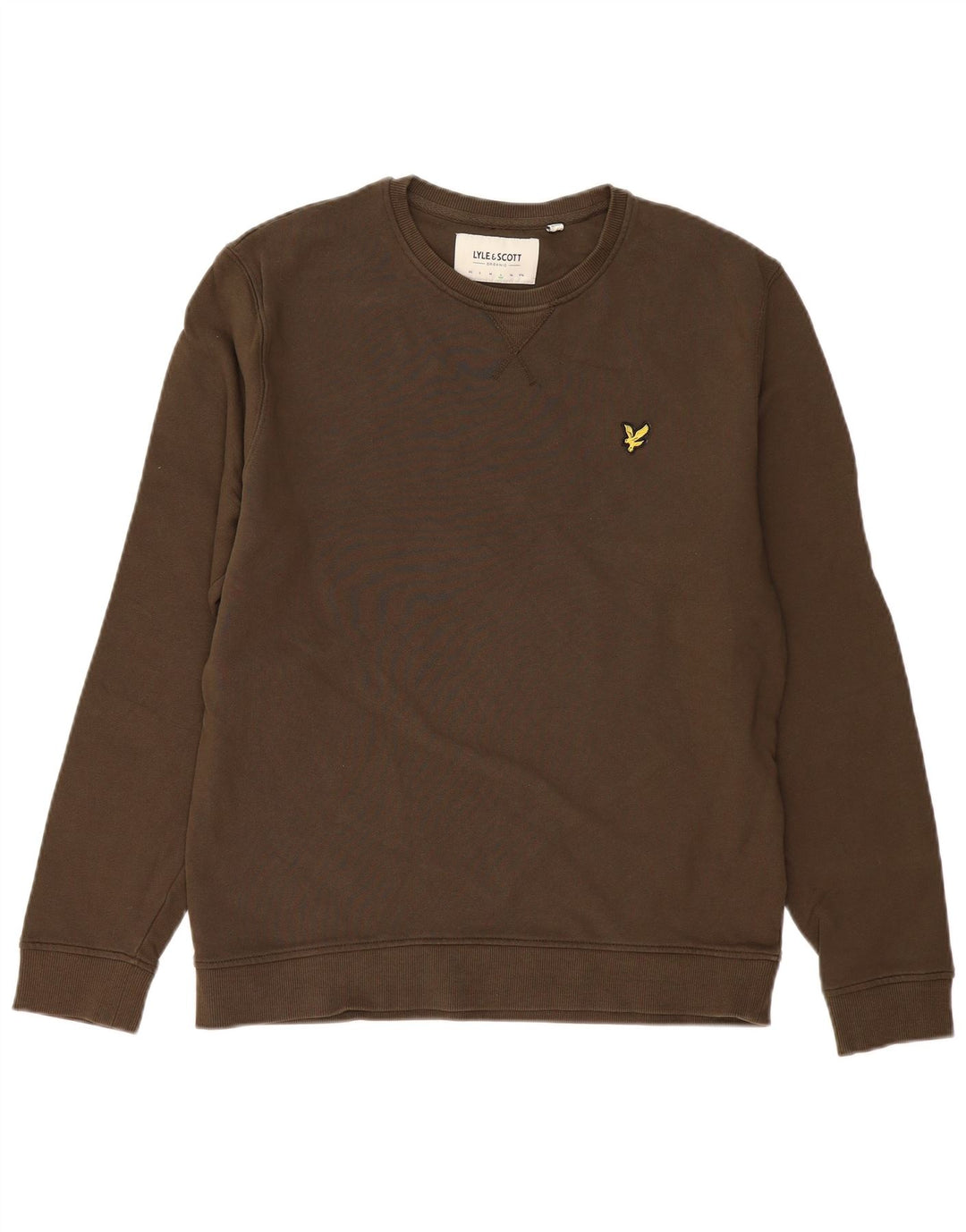 LYLE & SCOTT Felpa da uomo Maglione grande cotone kaki