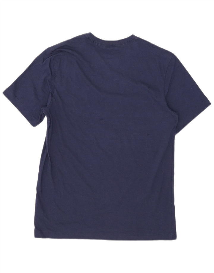T-shirt grafica da uomo Nike Top in cotone blu navy medio