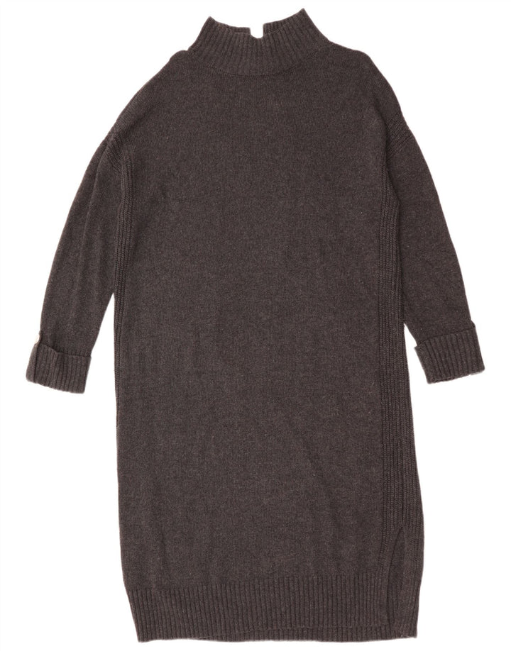 Abito maglione oversize a maniche lunghe da donna MINT VELVET UK 14 Grigio medio