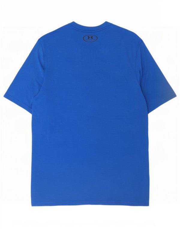 Maglietta Under Armour da uomo Heat Gear Top in poliestere blu medio