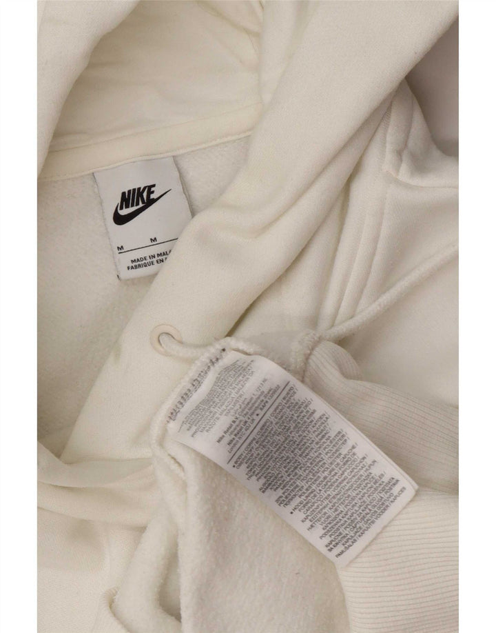 Maglia con cappuccio da donna Nike UK 14 cotone bianco medio