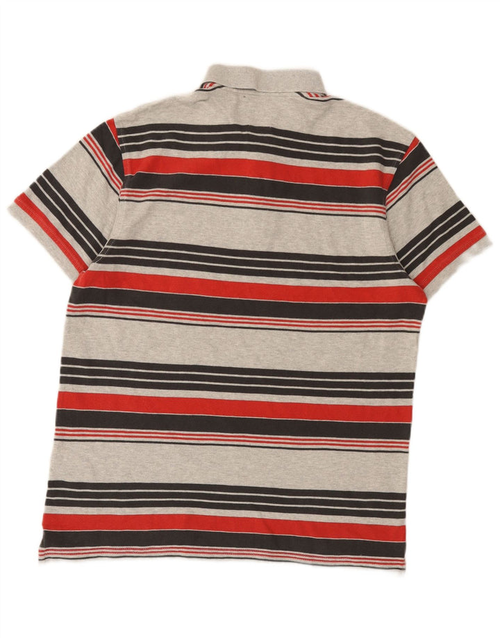 Polo Levi's Standard da uomo in cotone a righe grigio medio