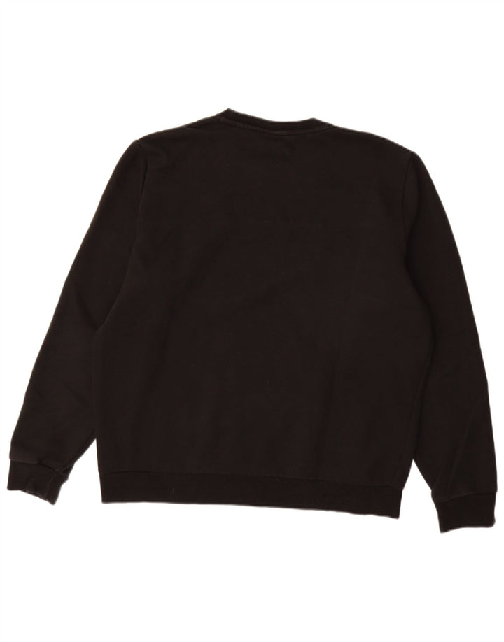 PUMA Felpa con grafica da uomo Maglione grande in cotone nero