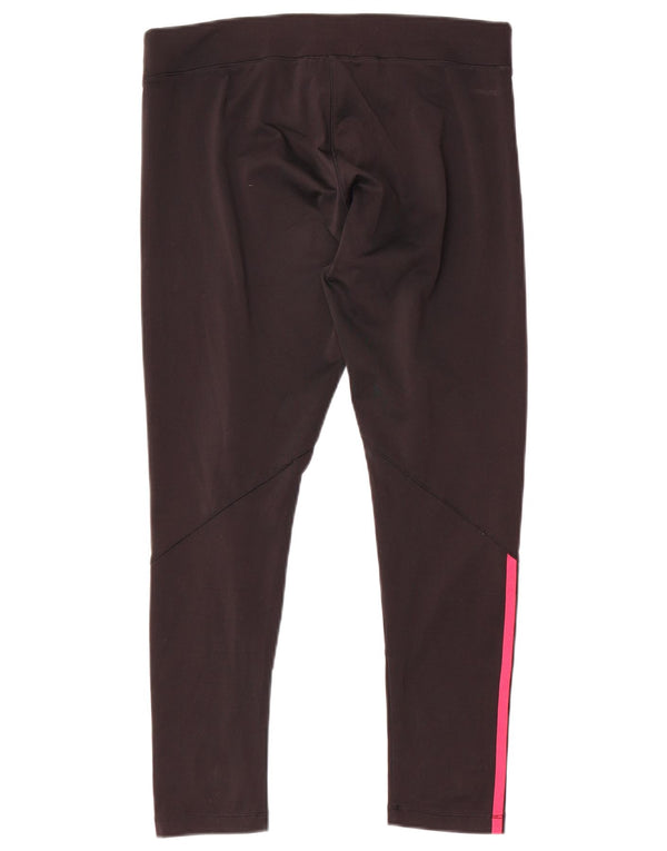 Leggings Adidas Climalite da donna UK 18 XL Poliestere nero sportivo