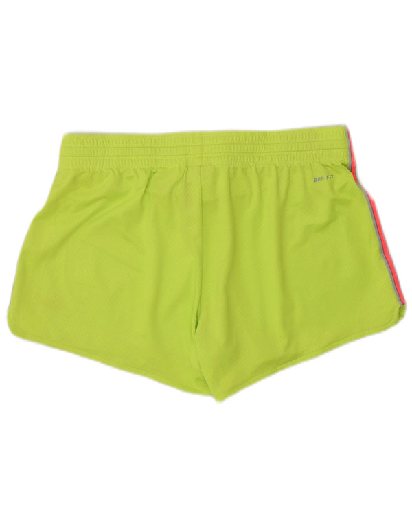 Pantaloncini sportivi Nike da donna Dri Fit UK 14 poliestere verde medio