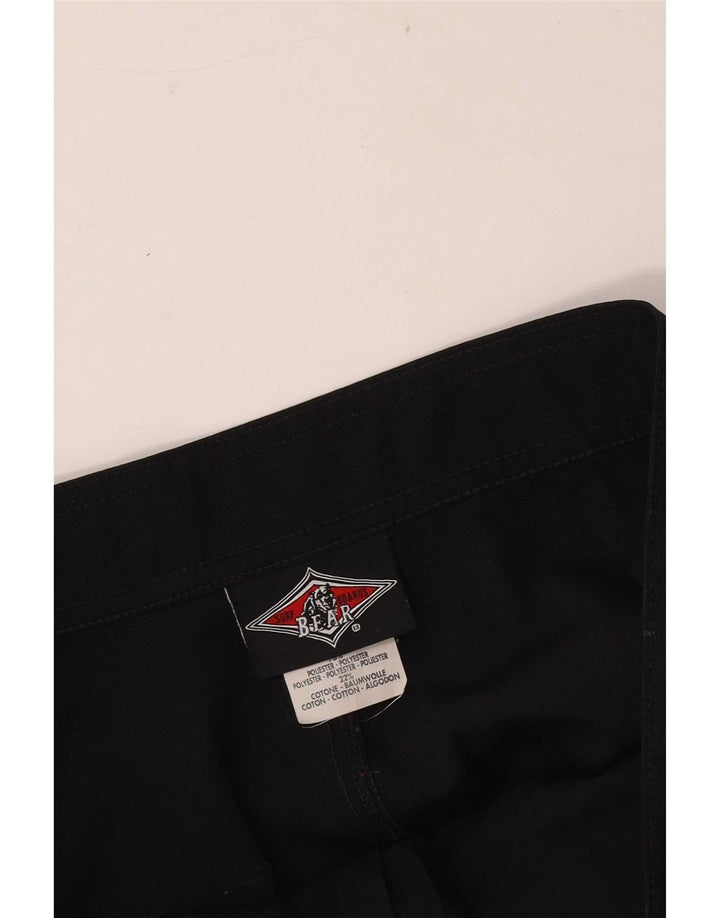 Pantaloncini chino da uomo Bear W34 grandi in poliestere nero
