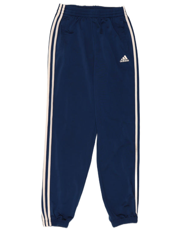 Pantaloni da tuta da ragazzo Adidas Joggers 13-14 anni in poliestere blu navy