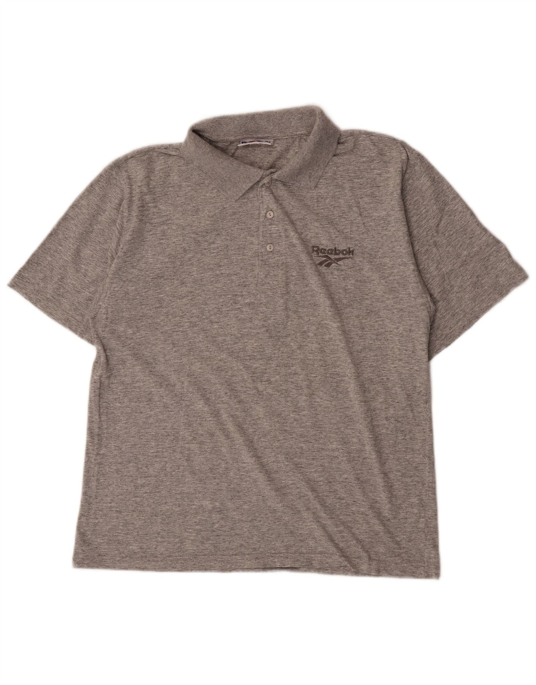 Polo Reebok da uomo piccola grigia chiazzata