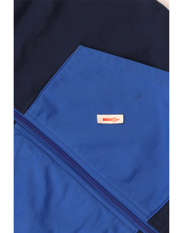 Giacca superiore della tuta da ragazzo Nike 12-13 anni Large Blu Navy Colourblock