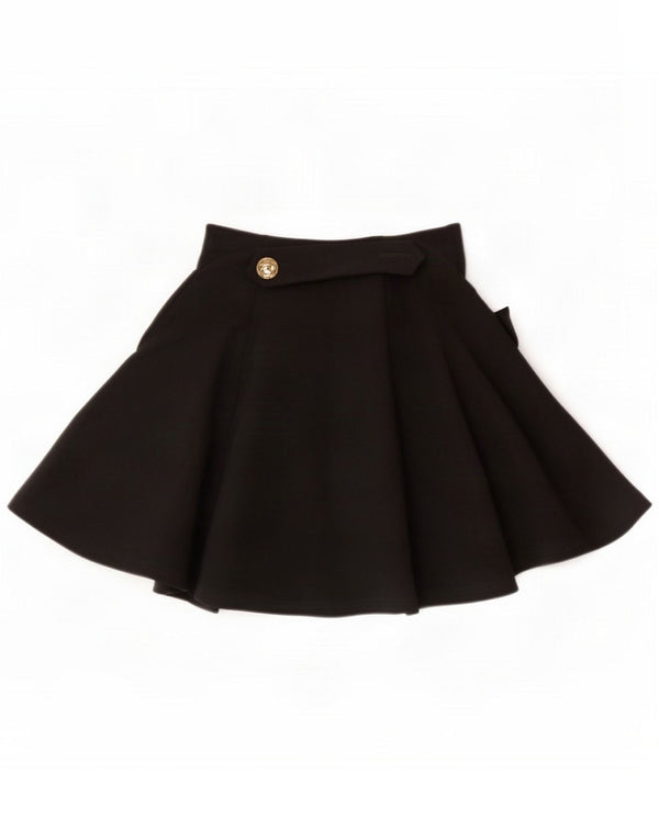 Moschino Gonna a portafoglio da donna UK 8 Small W24 Black Wool