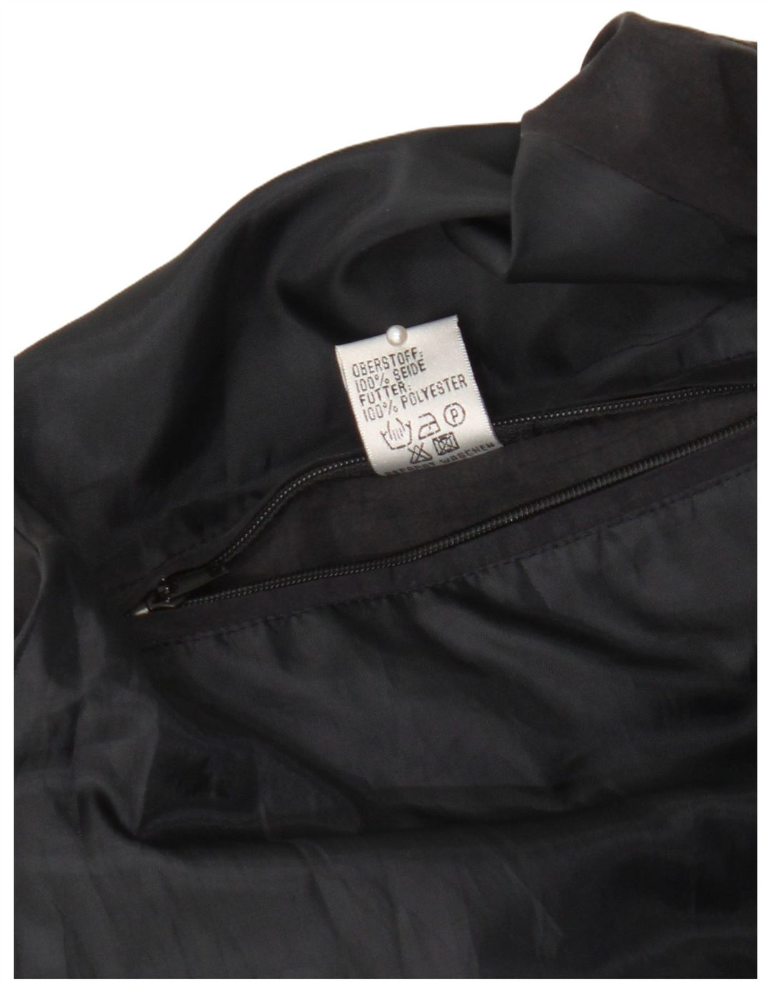 Giubbotto bomber vintage da uomo IT 48/50 Seta geometrica multicolore media