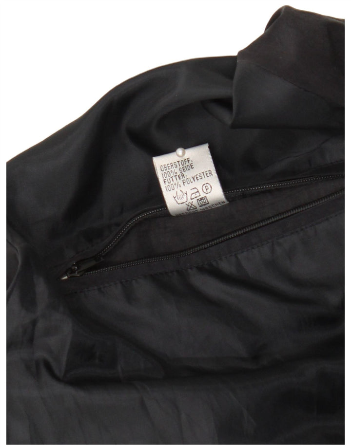 Giubbotto bomber vintage da uomo IT 48/50 Seta geometrica multicolore media