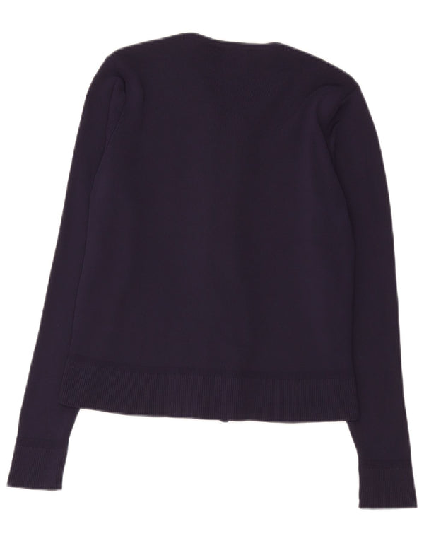 Maglione cardigan da donna Marks & Spencer UK 14 Poliammide medio blu navy