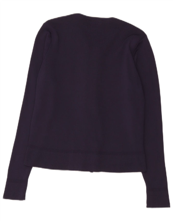 Maglione cardigan da donna Marks & Spencer UK 14 Poliammide medio blu navy