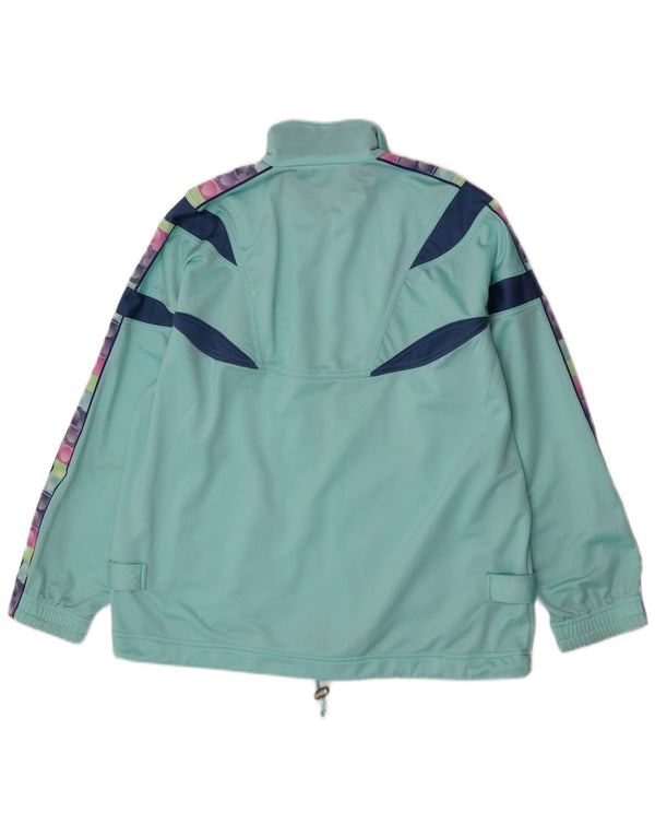 Giacca da ginnastica grafica da uomo Diadora UK 36 Small Turchese Colourblock