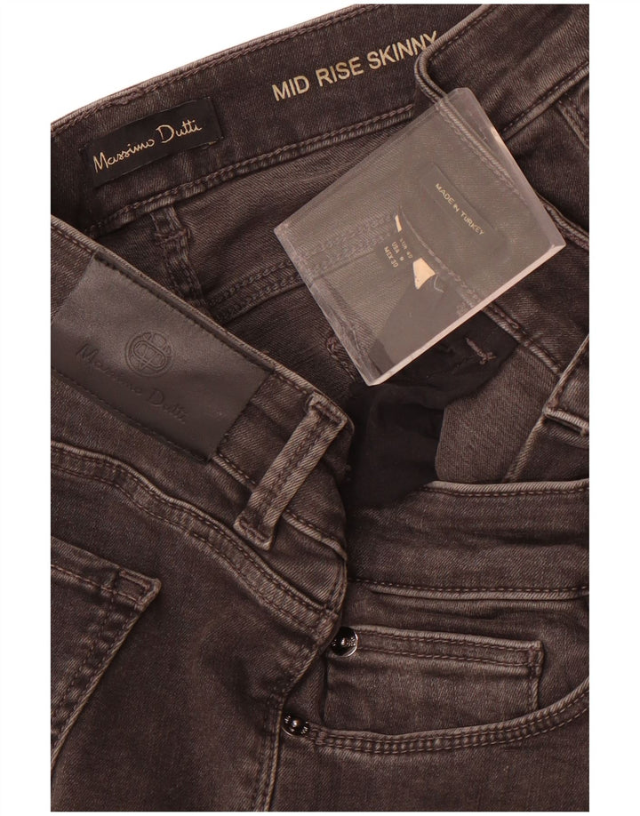 Jeans skinny da donna a vita media Massimo Dutti EU 40 Medio W30 L30 Grigio