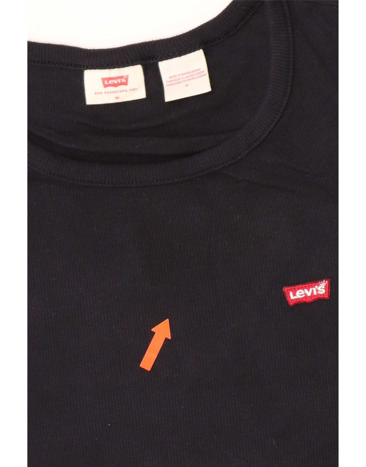 T-shirt da donna Levi's Top UK 12 cotone nero medio