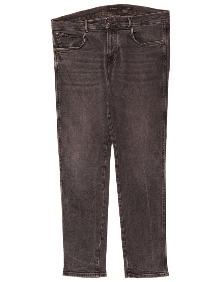 Jeans slim da uomo Massimo Dutti EU 46 XL W36 L32 Cotone grigio