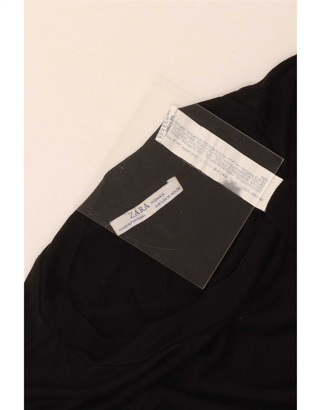 Top oversize da donna Zara a maniche lunghe UK 14 Lyocell nero medio